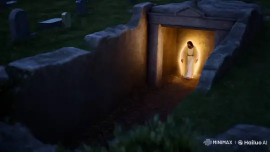Resurrection: Jesus Emerges from the Tomb in Cinematic 4K – AI Generated Video | Hailuo AI