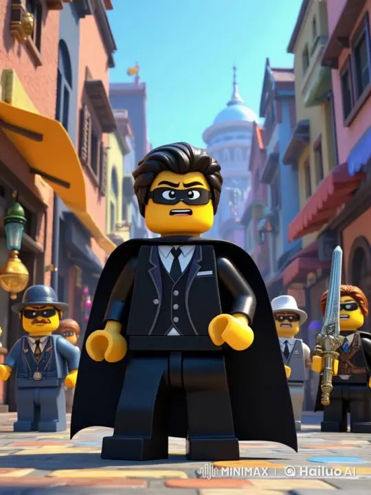 Lego Characters in Animated European Cityscape – AI Generated Video | Hailuo AI