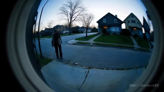 Zombies Approach Fisheye Lens Distorted Doorway – AI Generated Video | Hailuo AI