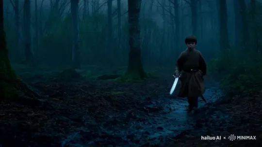 Boy Embarks on Mysterious Forest Journey – AI Generated Video | Hailuo AI