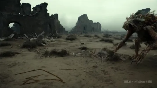 Post-Apocalyptic Hybrid Creature Scene by Tarkovsky – AI Generated Video | Hailuo AI