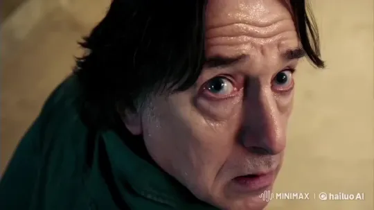 Man in Green Top Reacts with Horror to Camera – AI Generated Video | Hailuo AI
