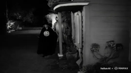 Nicole Kidman in Eerie Halloween Tracking Shot – AI Generated Video | Hailuo AI