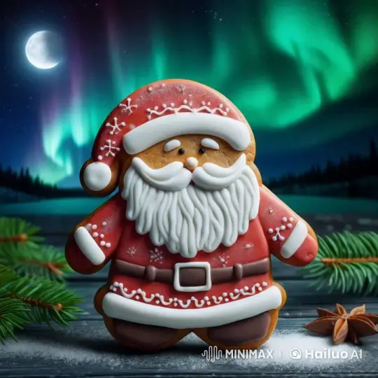 Magical Winter Wonderland with Animated Santa Gingerbread – AI Generated Video | Hailuo AI