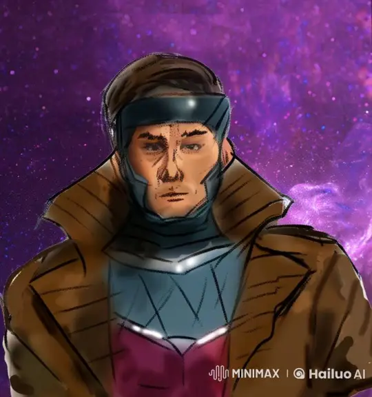 Futuristic Magician Performs Cosmic Card Trick in Live2D – AI Generated Video | Hailuo AI