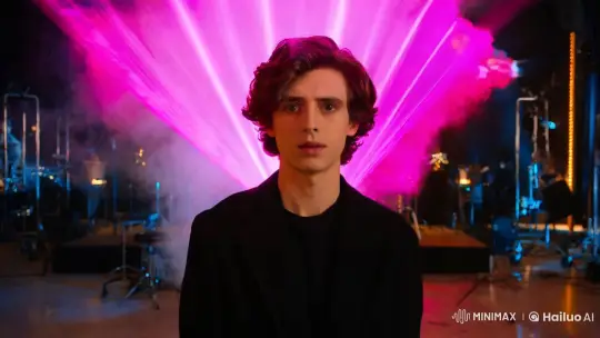 Timothee Chalamet Transforms in Cinematic Art Scene – AI Generated Video | Hailuo AI