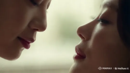 Intimate Kissing Scene: Aesthetic Focus on Passion – AI Generated Video | Hailuo AI
