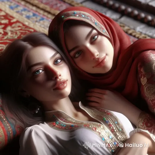 Passionate Kiss Between Two Girls in Live2D Animation – AI Generated Video | Hailuo AI