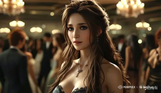 Elegant Woman Searches for Lost Lover at a Party – AI Generated Video | Hailuo AI