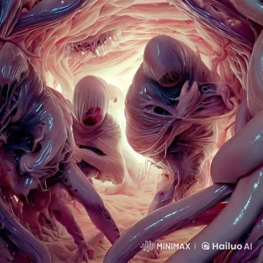 Fleeing Figures in Surreal, Luminous Tunnel Chase – AI Generated Video | Hailuo AI