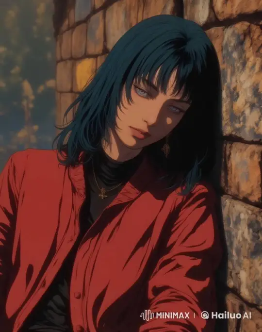 Woman in Red Jacket Puts on Sunglasses in Serene Setting – AI Generated Video | Hailuo AI