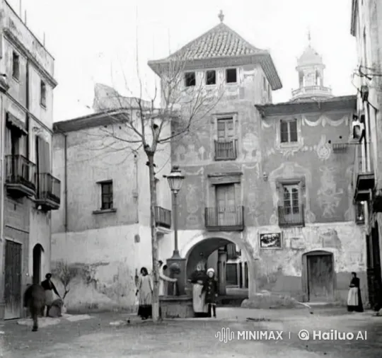 Historical Town Square: Tranquil Life in a Quaint Setting – AI Generated Video | Hailuo AI