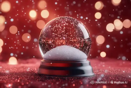 Enchanted Snow Globe with Magical Christmas Lights – AI Generated Video | Hailuo AI