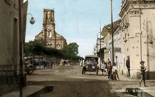 1920s Town Square: A Nostalgic Journey Through Time – AI Generated Video | Hailuo AI