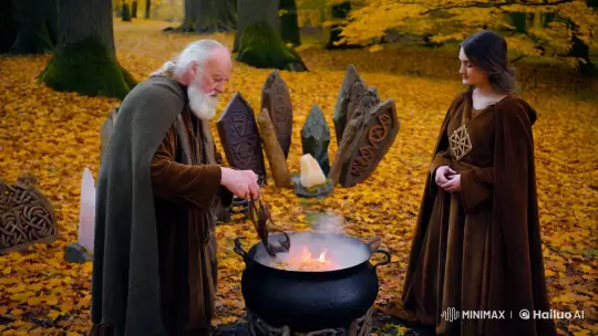 Celtic Druids Prepare Ritual in Enchanted Grove – AI Generated Video | Hailuo AI