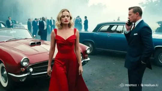 Margot Robbie Meets Daniel Craig in Vintage Setting – AI Generated Video | Hailuo AI