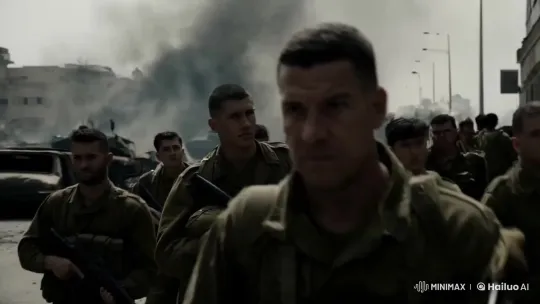 Soldiers Advance Through Battle with Handheld Camera – AI Generated Video | Hailuo AI