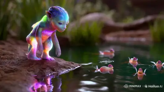 Extraterrestrial Encounter by Enchanted Pond – AI Generated Video | Hailuo AI