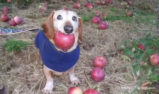 Dog and Frog Adventure in the Orchard – AI Generated Video | Hailuo AI