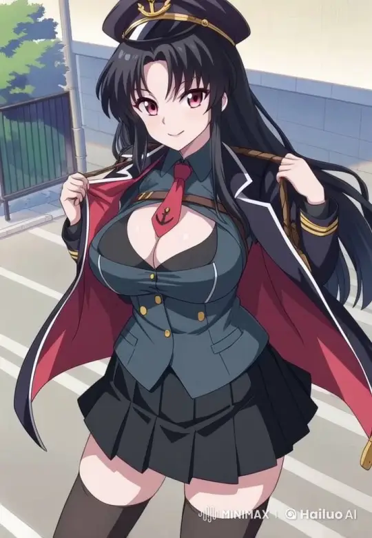 Military-Style Uniformed Character Adjusts Coat – AI Generated Video | Hailuo AI