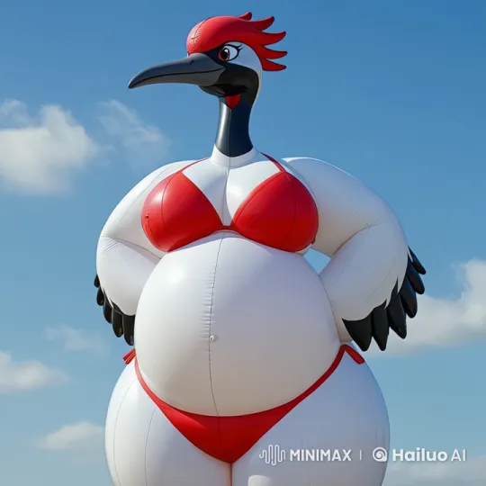 Animated Deflation of Serene the Inflatable Crane – AI Generated Video | Hailuo AI