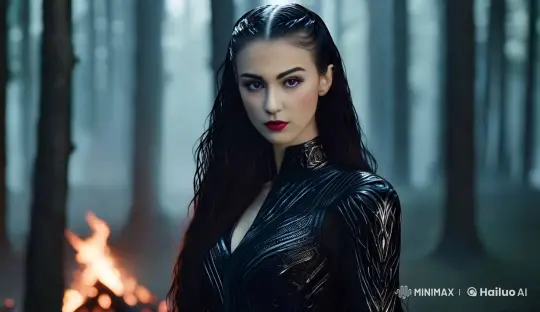 Magical Woman with Hecate's Mark in IMAX 8K Detail – AI Generated Video | Hailuo AI