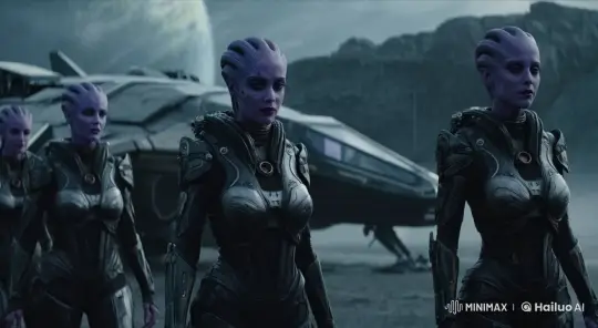 Alien Planet: Armored Beings Witness Vehicle Explosion – AI Generated Video | Hailuo AI