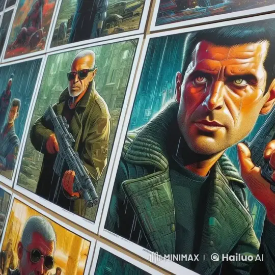 Cyberpunk Comic Panels Inspired by Blade Runner – AI Generated Video | Hailuo AI