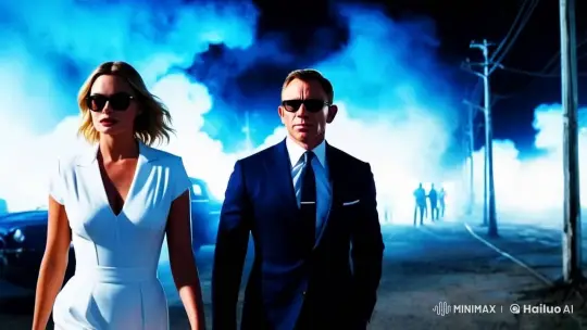 Margot Robbie and Daniel Craig: Elegant Agents on a Mysterious Mission – AI Generated Video | Hailuo AI