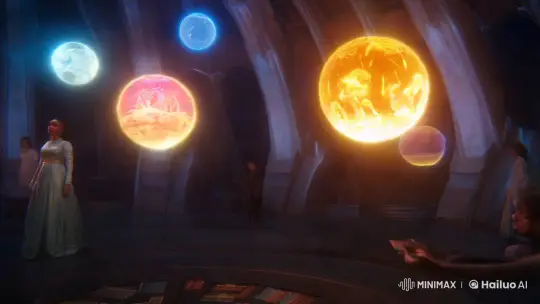 Cosmic Library: Ethereal Chamber of Floating Knowledge Orbs – AI Generated Video | Hailuo AI