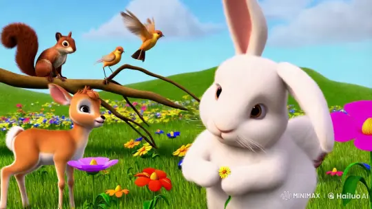 Enchanted Forest: Bunny and Woodland Creatures – AI Generated Video | Hailuo AI