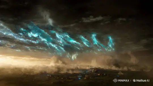 Apocalyptic Sky Rift with Ominous Pulsing Light – AI Generated Video | Hailuo AI
