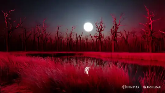 Moonlit Enigma: A Vampire Tale in a Red Night – AI Generated Video | Hailuo AI