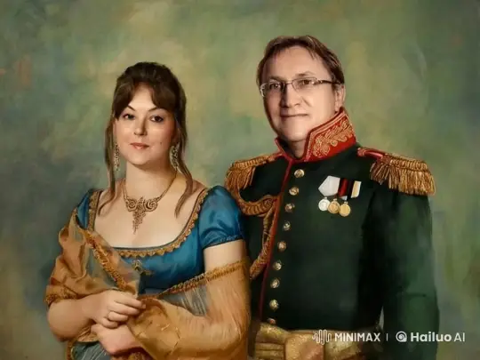 Military Officer and Wife's Intimate Embrace – AI Generated Video | Hailuo AI