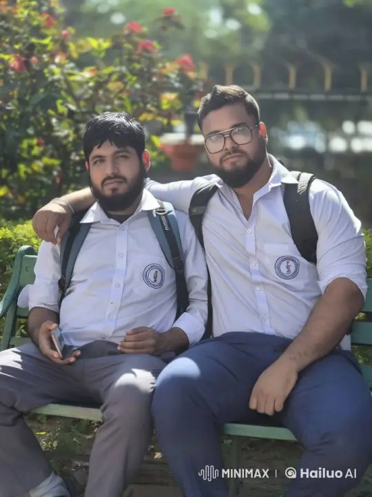 Animated Garden Bench Scene with Two Individuals Sharing a Kiss – AI Generated Video | Hailuo AI