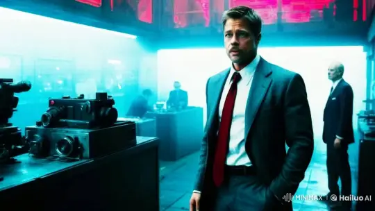 Brad Pitt's Journey Through a High-Tech Underground Lab – AI Generated Video | Hailuo AI