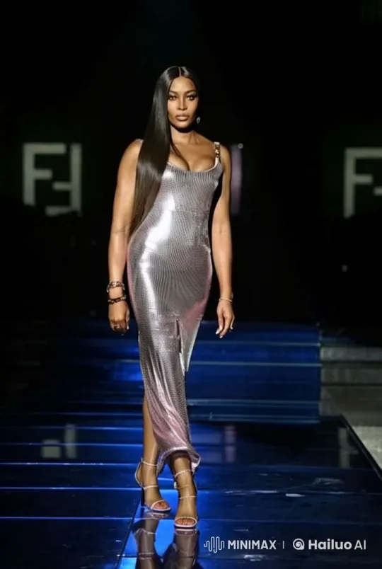 Live2D Doll Struts on Glamorous Catwalk – AI Generated Video | Hailuo AI