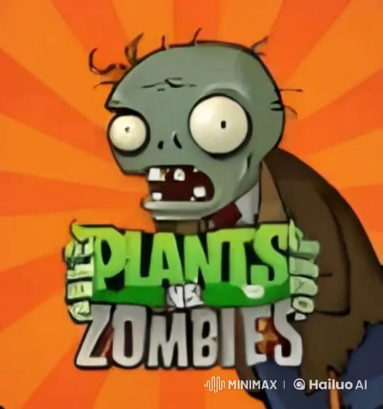Zombie Attacks and Gunshot in 'Plants vs. Zombies' Setting – AI Generated Video | Hailuo AI
