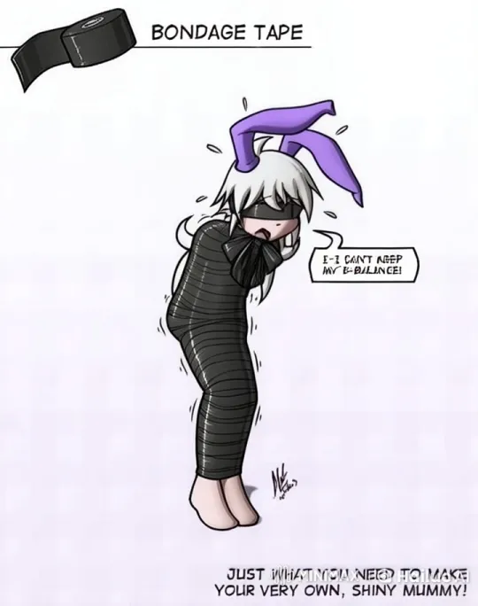 Tight-Bound Bunny Girl Struggles to Balance – AI Generated Video | Hailuo AI