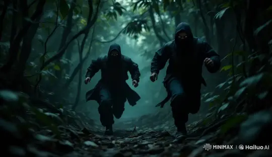 Assassins Chase Through Dynamic Forest in Live2D – AI Generated Video | Hailuo AI