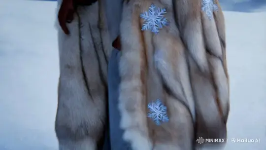 The Snow Queen Envelops a Boy in a Magical Fur Cloak – AI Generated Video | Hailuo AI
