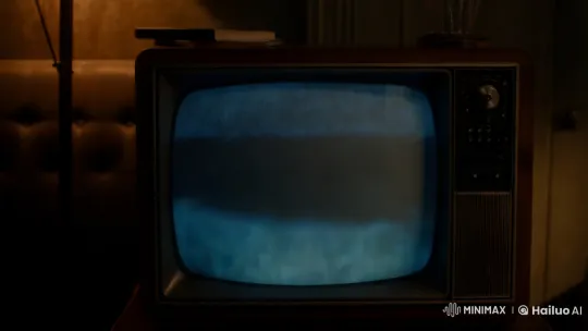Abstract Visuals on Old TV: A Study in Obscurity – AI Generated Video | Hailuo AI