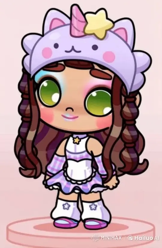 Lila's Joyful Presence in Unicorn-Themed Outfit – AI Generated Video | Hailuo AI