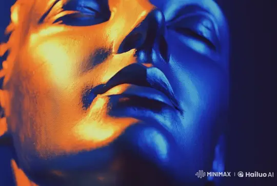 Figure Startled Awake in Dramatic Lighting – AI Generated Video | Hailuo AI