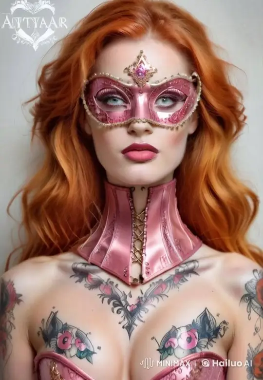 Elegant Woman in Mask Engages in Refined Social Interaction – AI Generated Video | Hailuo AI