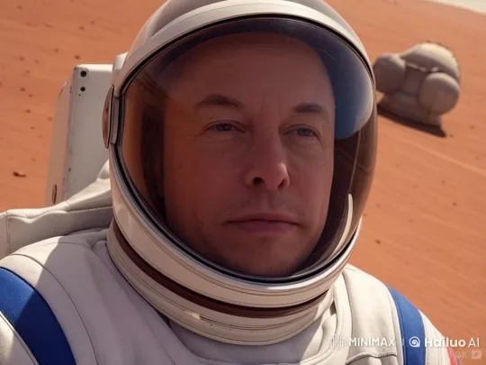 Mars-like Landscape: Astronaut's Serene Journey – AI Generated Video | Hailuo AI
