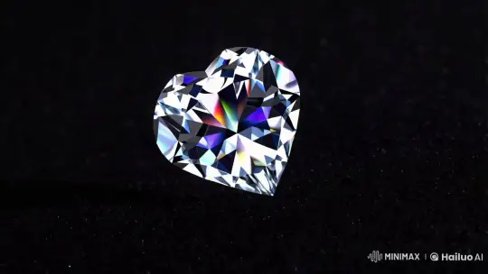 3D Diamond Showcase: Capturing Brilliance in Darkness – AI Generated Video | Hailuo AI