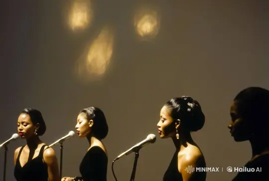 Elegant Jazz Band Live Performance with Centered Vocalist – AI Generated Video | Hailuo AI