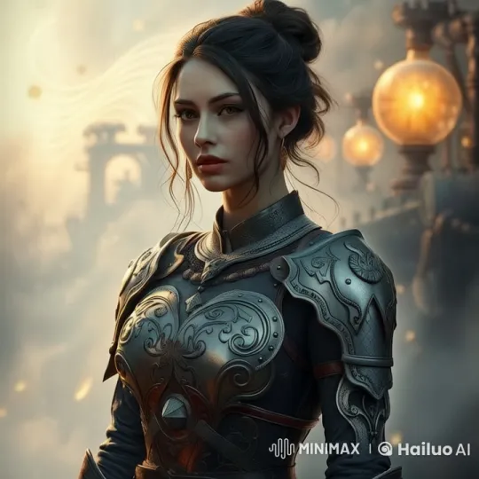 Female Knight in Steampunk Fantasy World – AI Generated Video | Hailuo AI
