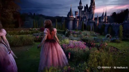 Haunted Princesses Dance in Eerie Castle Garden – AI Generated Video | Hailuo AI